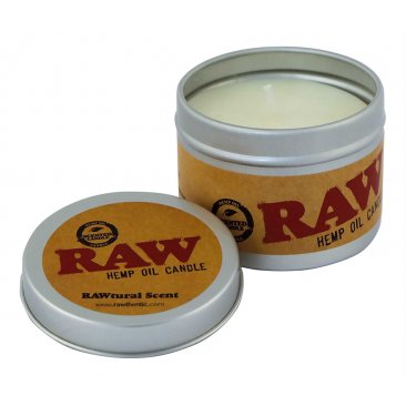 RAW Hemp Oil Candle RAWtural Scent, Duftkerze mit Hanfsamenöl, 1 Stück = 1 VE