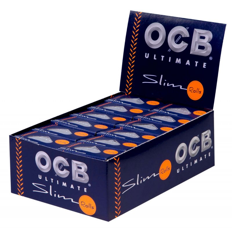 OCB Ultimate Slim Rolls 4m Endless Paper, 1 box (24 rolls) = 1 unit 