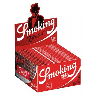 Smoking Red King Size Papers, 50 x 33 Papers per Box, 1 box = 1 unit